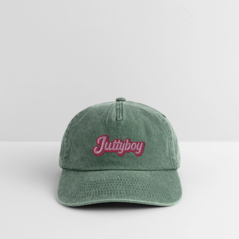Juttyboy Cap mit Stick - Vintage Flaschengrün 
