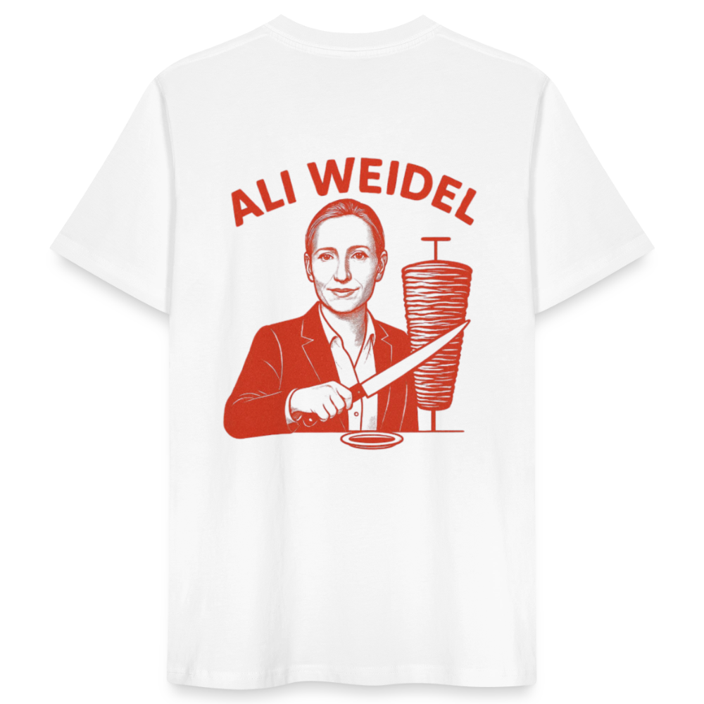 Ali Weidel T-Shirt weiß backprint - Weiß