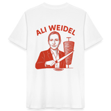 Ali Weidel T-Shirt weiß backprint - Weiß