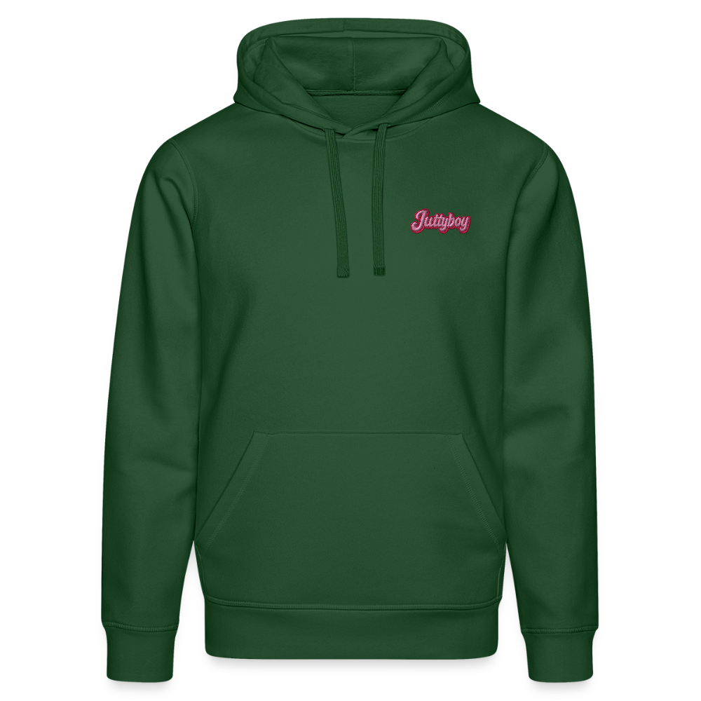 Juttyboy Hoodie | Stick Design - Flaschengrün