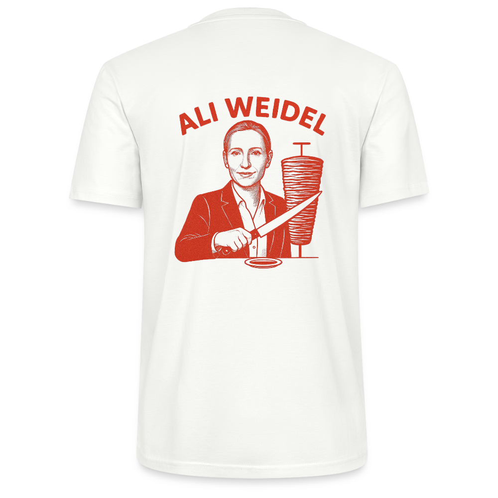 Ali Weidel T-Shirt weiß backprint - Weiß